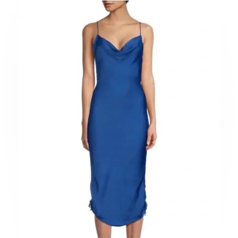 Free People Day To Night Convertible Slip Blue Dress, size S - Picture 2 of 6